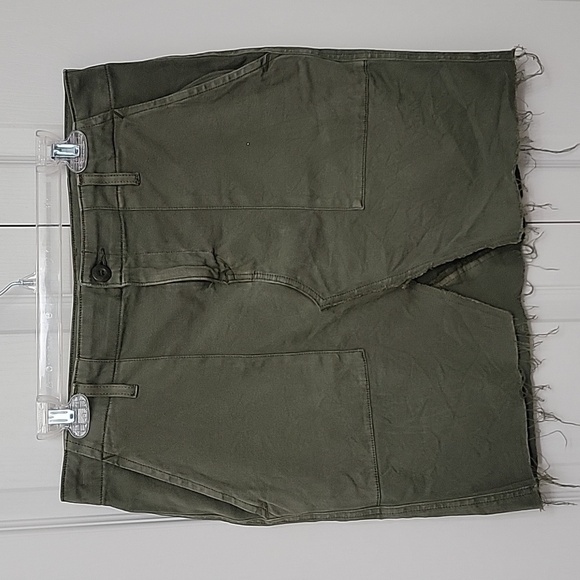 Hudson, Size 31, Olive / Army Green Denim Mini Skirt, Excellent Used Condition - Picture 1 of 10